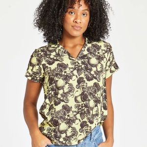 Oiselle Botanical Print Benjamina Pop-Over